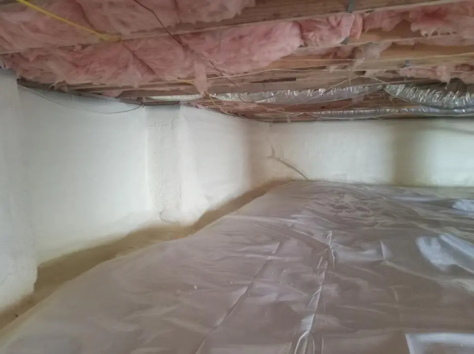 Crawl space encapsulation with closed-cell spray foam for Spray Foam Roofing Repair in Gloucester